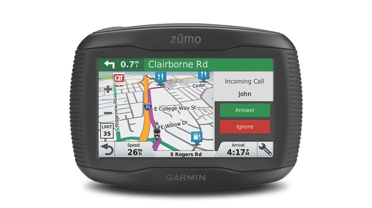 Garmin® lanserar nya zūmo® motorcykelnavigatorer