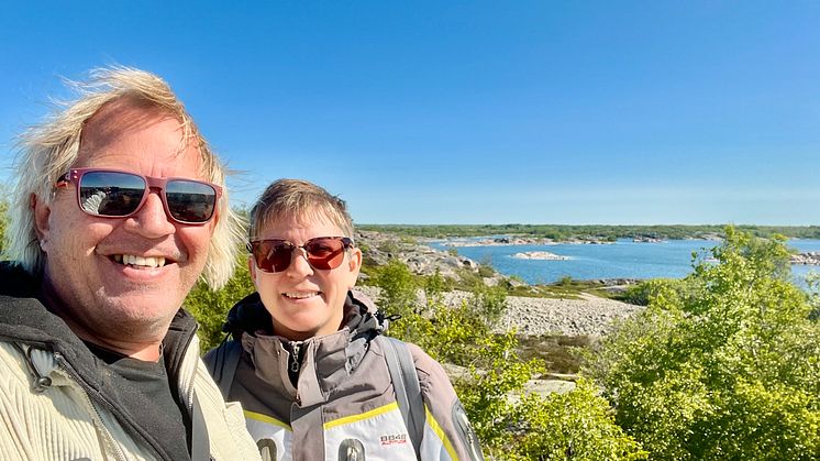 Peter och Helena Bergström på Åland