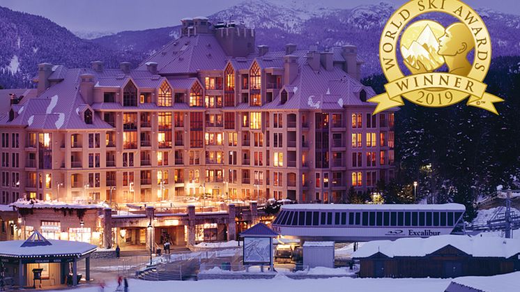 Pan Pacific Whistler Mountainside named Canada's Best Ski Hotel for 7th consecutive year