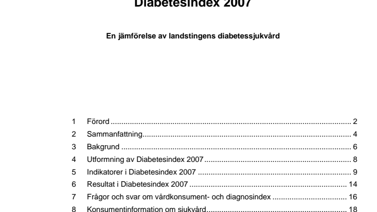 Diabetesindex 2007