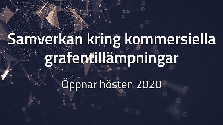 SIO Grafens kommande utlysning för nya grafenprojekt öppnar hösten 2020.