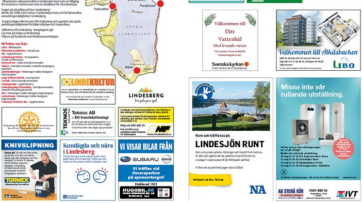 Lindessjön Runt Dagen marknadsförs regionalt i NA-bilaga