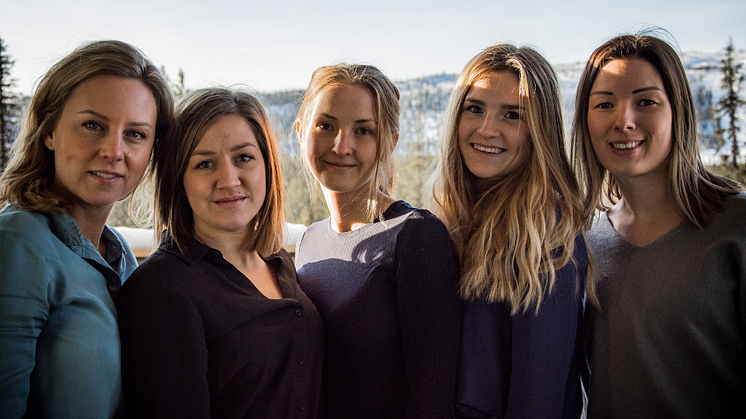 Marléne Eriksson, Hanna Wennström, Emelie Larsson, Rebecca Bertlin och Anna Sejnell