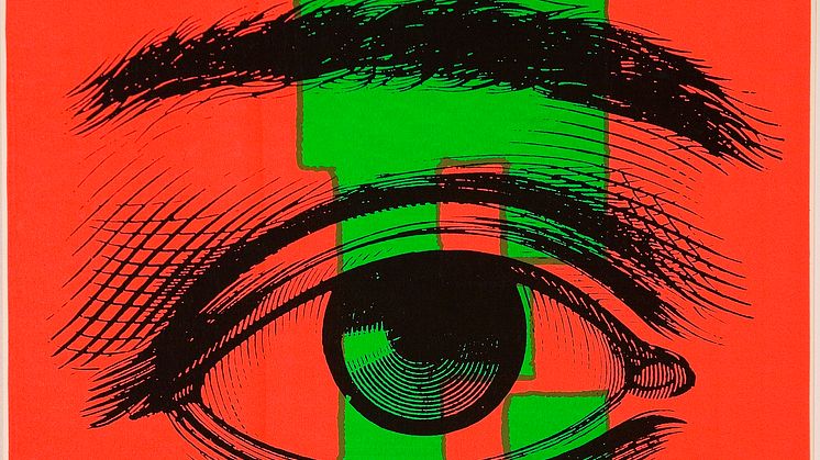 Syster Corita Kent, E eye love, 1968, screentryck, 57 x 57 cm 