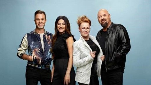 Idol-juryn Alexander Kronlund, Nikki Amini, Kishti Tomita och Anders Bagge och kommer till Helsingborg Arena 24 mars 2018. 
