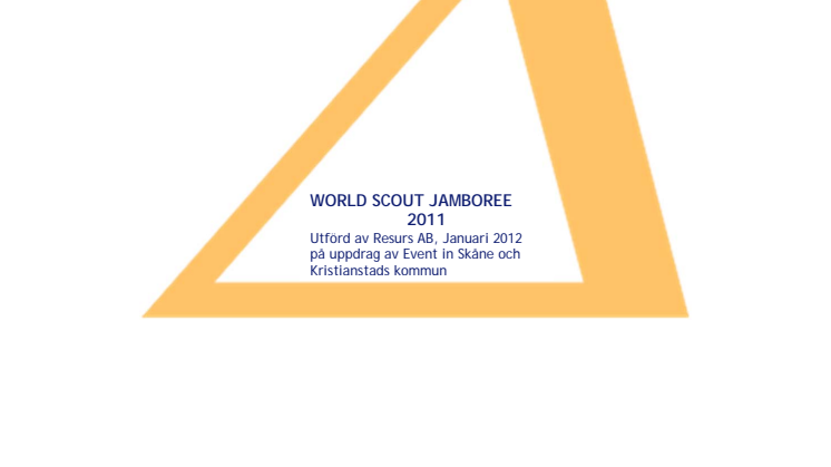 Turistekonomisk undersökning av World Scout Jamboree 2011