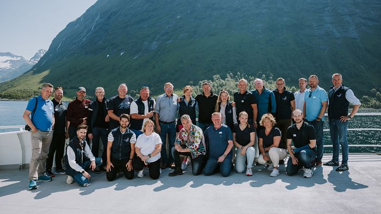 Full Norwegian seafood study trip group