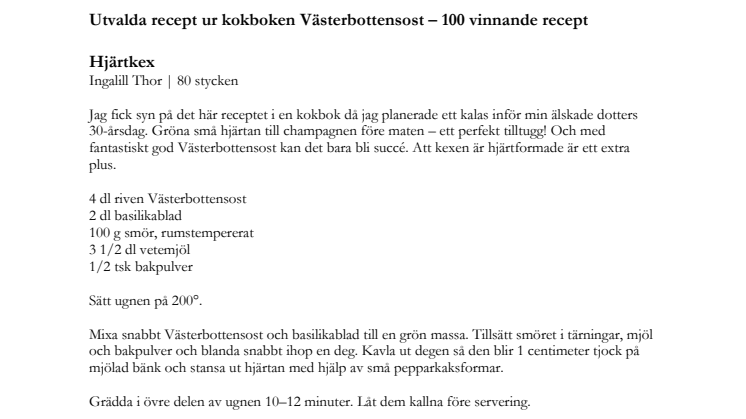 Utvalda recept