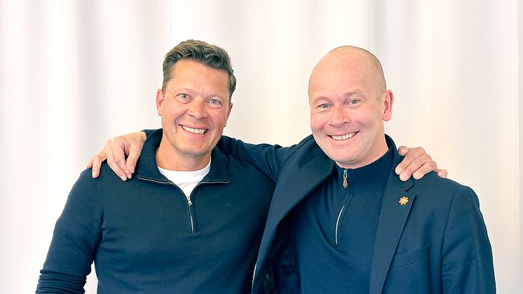 Anders Lassfolk, projektledare och Johan Rosendahl, styrelseordförande och t.f. vd i Sveriges Fria Bygghandlare.