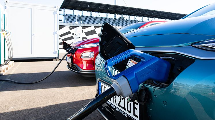 Hyundai Kona Electric gjøres klar for hypermiling. Foto: Hyundai