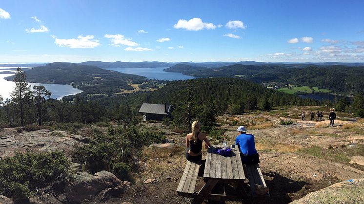 Utsikten från toppen av Skuleberget är en av de vackraste i Höga Kusten.