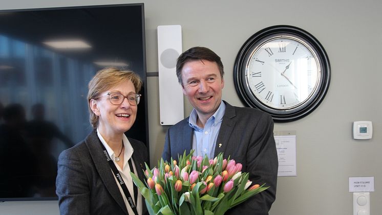 Sigrid Hjørnegård og Lars Petter Bartnes
