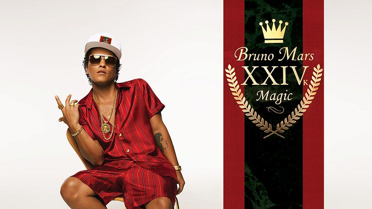 Bruno Mars släpper idag efterlängtade albumet "24K Magic".