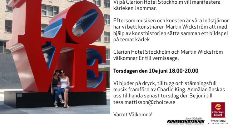 Vernissage "57 - ett bildspel i kärlekens tecken"