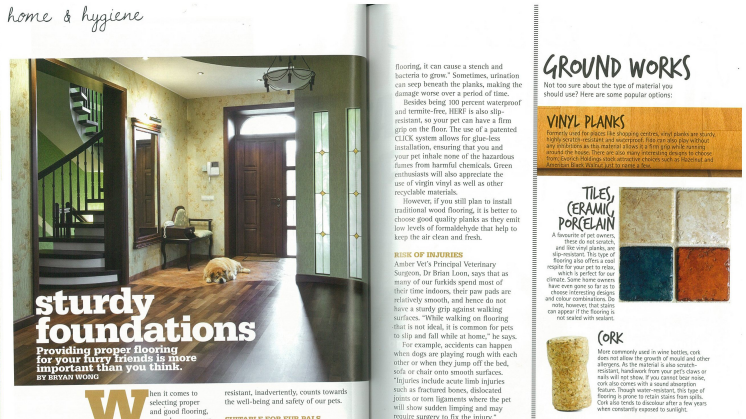 Evorich Flooring Featured In Pets Magazine Apr/May 2013 Issue