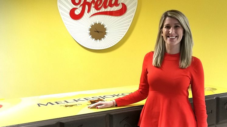 Vinner av ”Årets Markedsfører” 2018 under 35 år, Monica Paulsen Ygre, Sr Brand Manager for Freia 
