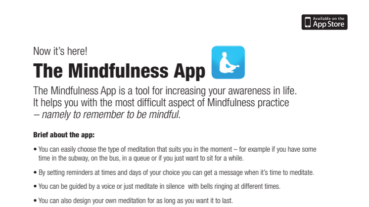 Mindfulness From your iPhone?