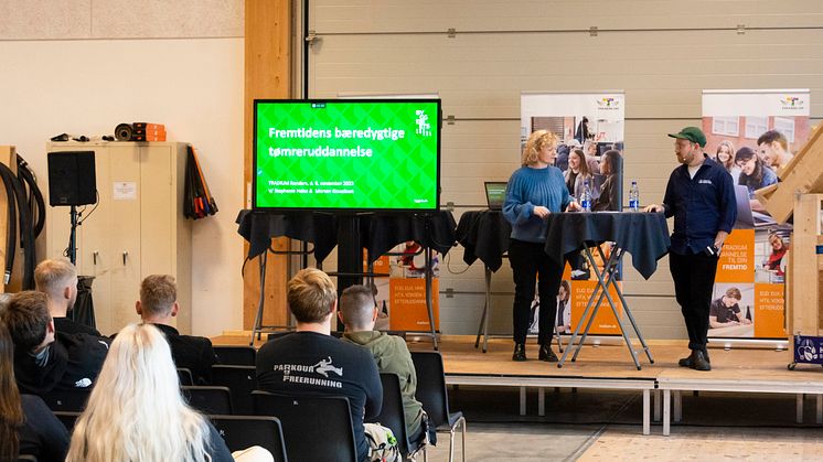 Der var gang i debatterne til virksomhedsmessen ”Bæredygtighed og grøn omstilling” på Tradium. Foto: Tradium