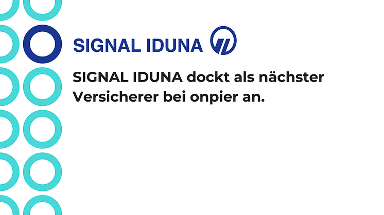 SIGNAL IDUNA dockt als nächster Versicherer bei onpier an – ab sofort ist der Zulassungsservice für Kunden verfügbar.