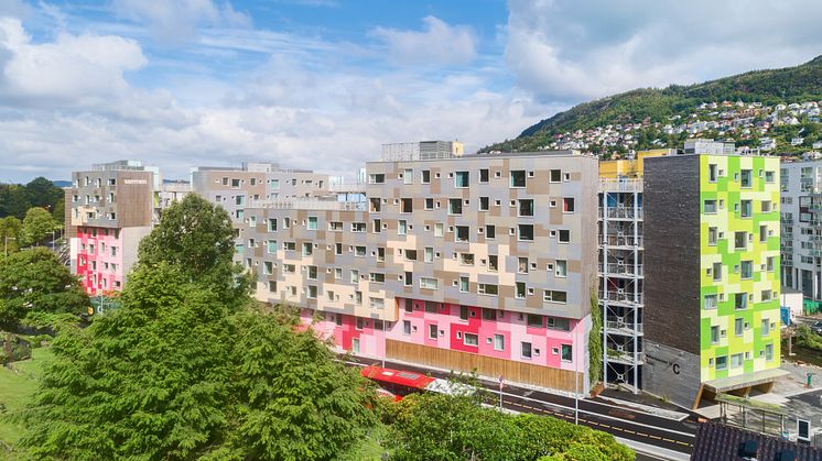 Grønneviksøren studentboliger ble ferdigstilt i 2013 og er Sammen sitt nest største boliganlegg