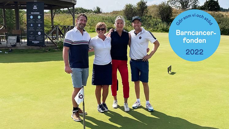 Vi stödjer Barncancerfonden i samarbete med Österåkers Golfklubb!