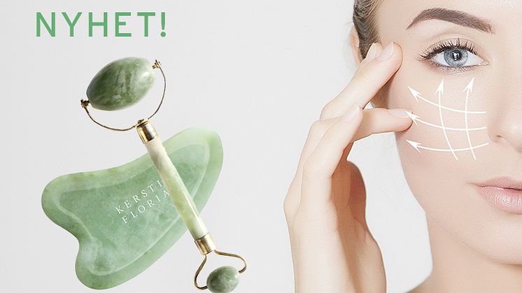 NYHET!  Jade Facial Roller & Jade Gua Sha Board