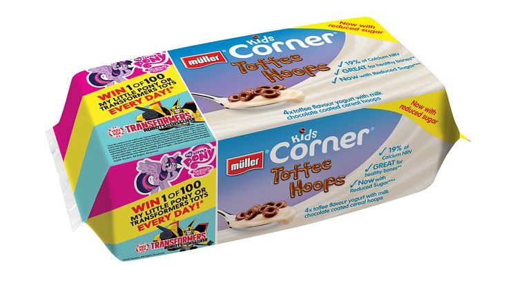 Müller Kids Corner Launches New Reduced Sugar Formulation  and Toy Promotion with Hasbro