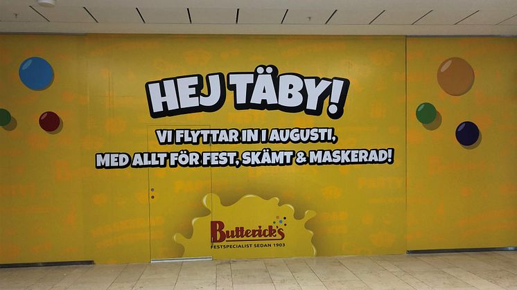 Butterick’s öppnar butik i Täby Centrum