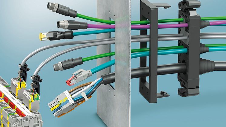 Routing Pre-Assembled Cables through the Housing Wall 