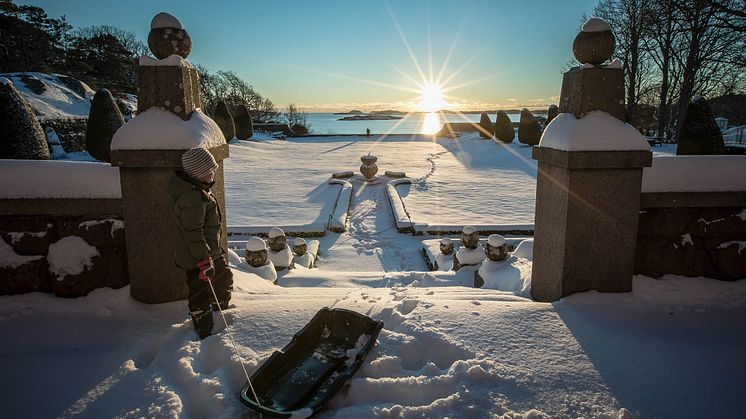 På sportlovet öppnar Tjolöholm mat- och fikaservering i slottet. Foto: Kajsa Sjölander