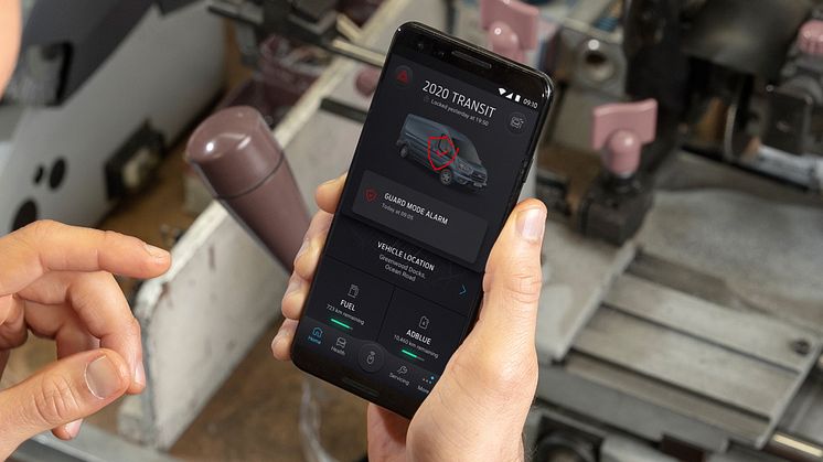 Ford med ny «tyverialarm» på mobilen for nyttekjøretøy