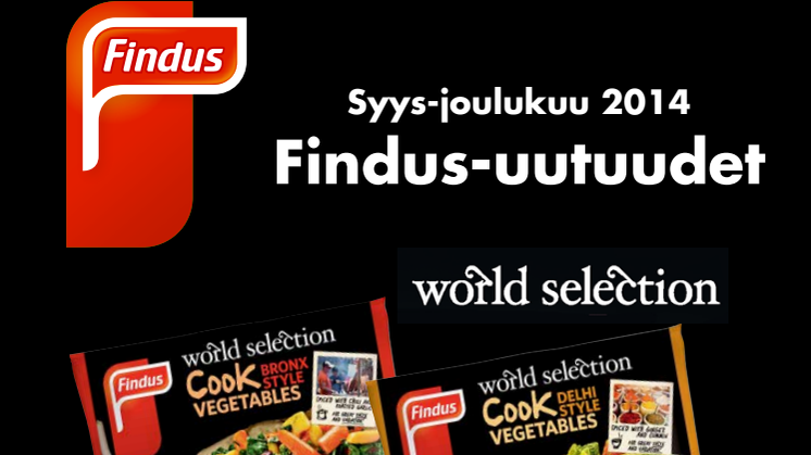 Findus-uutuudet syys-joulukuu 2014