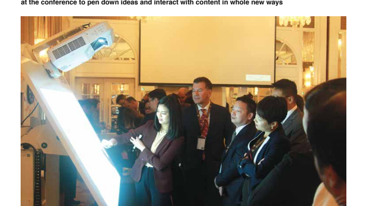 Epson interactive projectors jazz up UPS APAC leadership conference