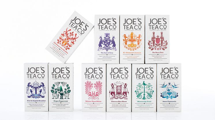 Ekologiska smakrika te-blandningar för 2013 från östra London