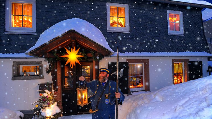 Zwönitzer Nachtwächter sorgen für unterhaltsame Stadtführungen (Foto:Tourismusverband Erzgebirge e.V./ Wolfgang Thieme)