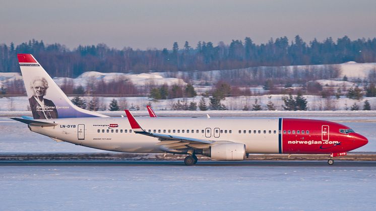 Fortsatt passagerartillväxt för Norwegian i november