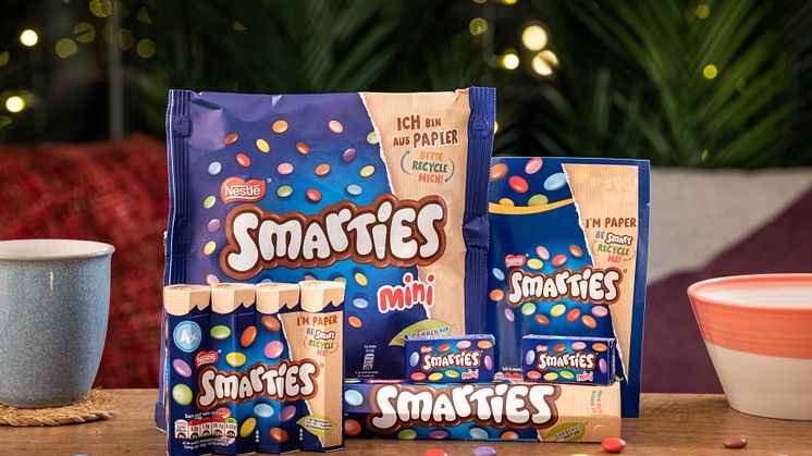 Smarties återvinningsbar förpackning