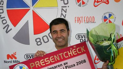 Josef Hakimi från Leksand tävlar i Pizza EM 