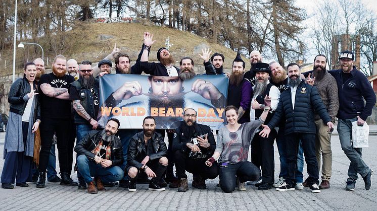 Skäggparaden avgår 13.00 från Medborgarplatsen på World Beard Day!