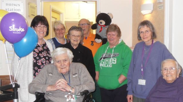 £100 raised through Sip for Stroke at Elms Nursing Home