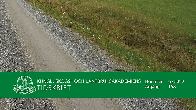 KSLAT nr 6-2019 Svenskt jordbruk 2030 – vägen dit