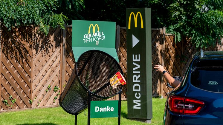 Gib Müll ’nen Korb! McDonald’s Deutschland startet Kampagne gegen achtloses Wegwerfen von Verpackungen