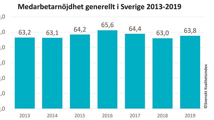 SKI medarbetarnöjdhet 2013-2019