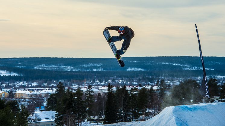 Skellefteå värd för deltävling i Swedish Snowboard Series och Swedish Slopestyle Tour, 5-6 mars 2016