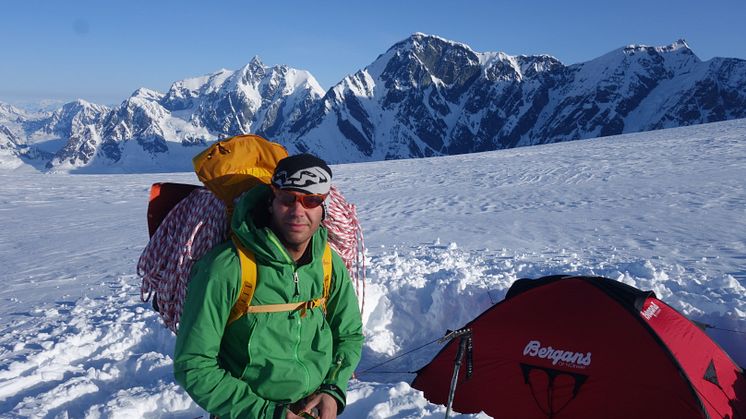 Martin Letzter på Mt St Elias, Alaska.