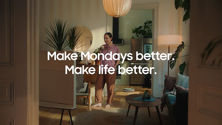 Make Life Better som illustrerer hvordan Samsungs løsninger og produkter samhandler med hverandre og kan forenkle hverdagen din