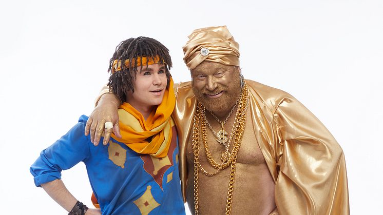 Charlie Grönvall och Claes Malmberg i Äventyret Aladdin