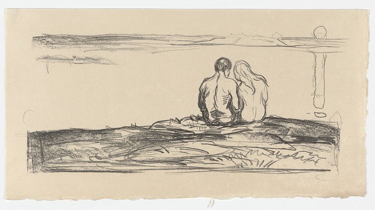 Edvard Munch: Måneoppgang / Moonrise (1908-1909)