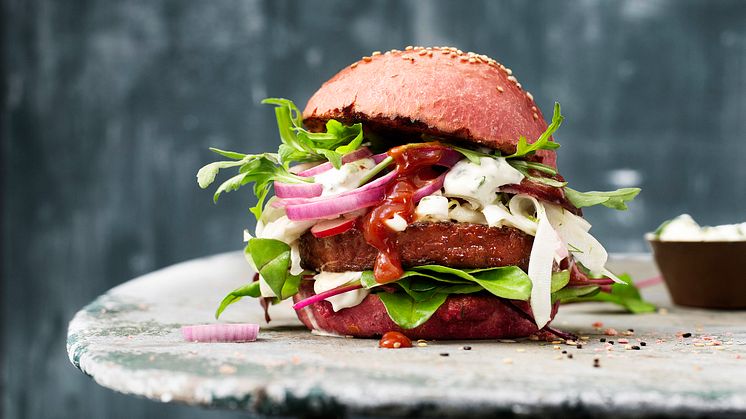 Plantebasert: Sensational Burger fra Nestlés Hälsans Kök hjelper nordmenn mot et mer bærekraftig kosthold. 