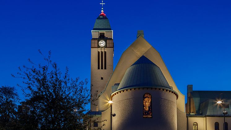 Sundbybergs kyrka är finalist till Svenska Ljuspriset.